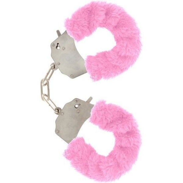 Manette Peluche Furry Fun Pink