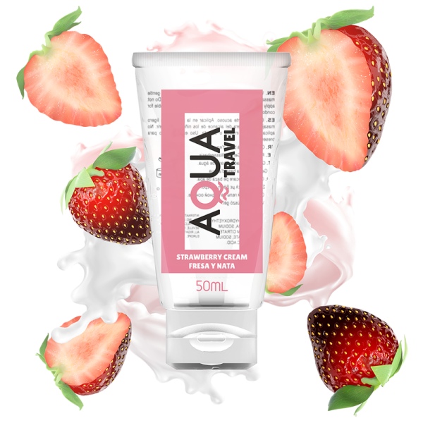 Aqua Lubrificante GUSTO FRAGOLA E PANNA - 50 ML