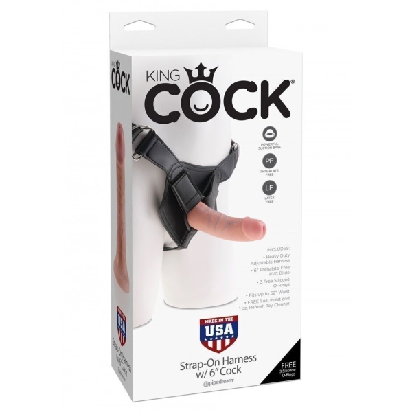 Imbracatura Strap-On 6 pollici Cock
