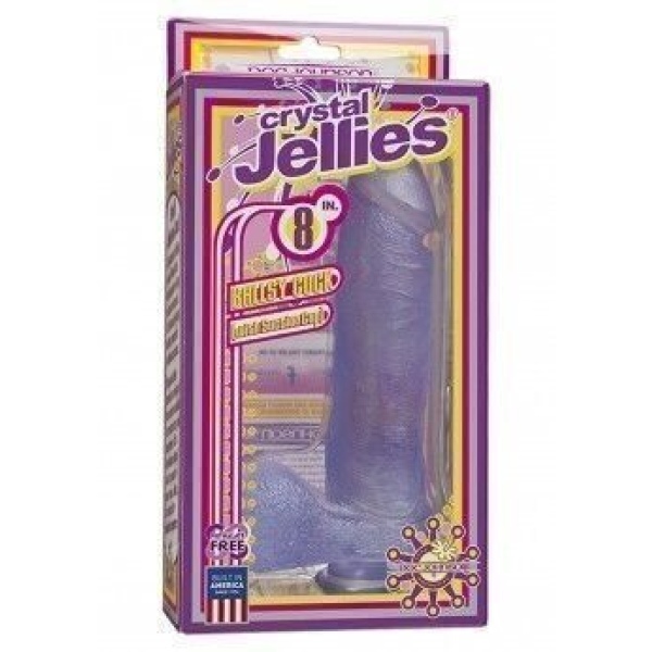 Dildo Crystal Jellies con testicoli Cock 8 ''